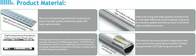 Tubos compatíveis 2700-6500K CCT do diodo emissor de luz T8 do reator de pouco peso com tempo longo