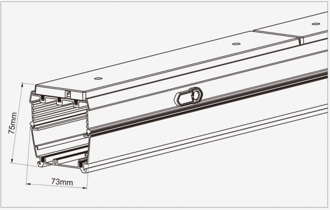 Sistema linear branco do entroncamento da iluminação do diodo emissor de luz 70W para o trem/estação de ônibus/escritório